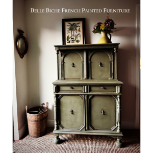 Rustic Four Door Colonial Style Court Cupboard