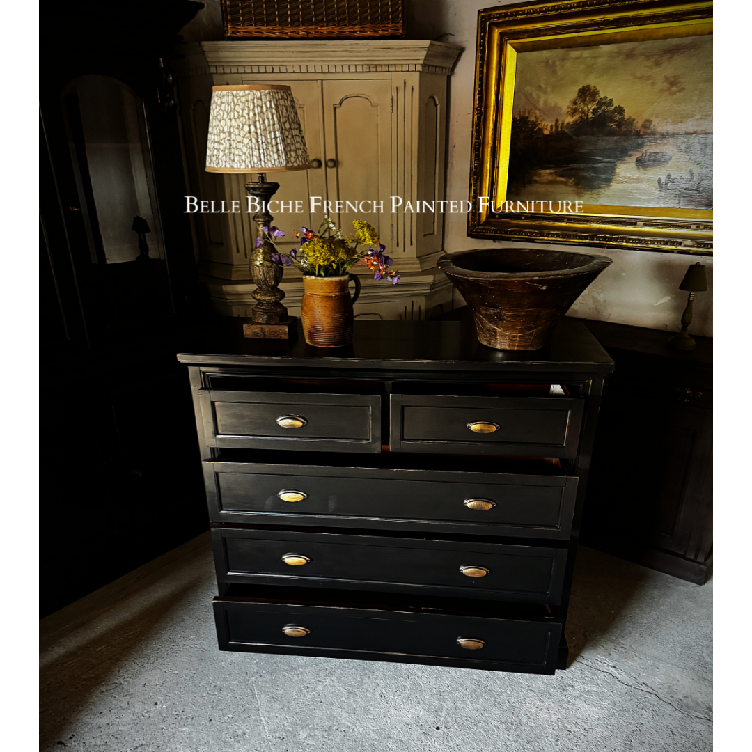 Colonial Style Two over Three Chest Commode