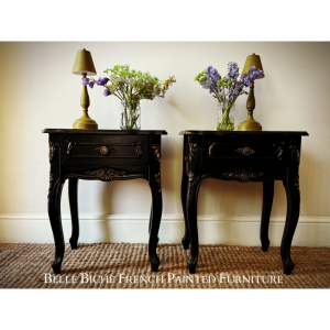 Original French Pair of Elegant Nightstands