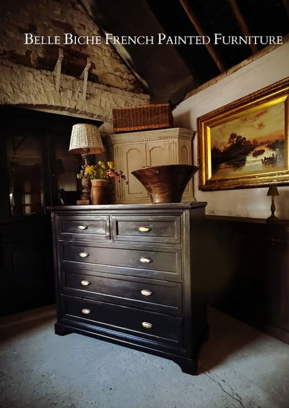Colonial Style Two over Three Chest Commode
