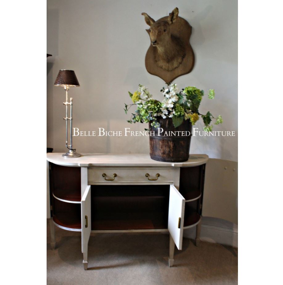 Finely crafted George III Style Bow Front Four Door Sideboard
