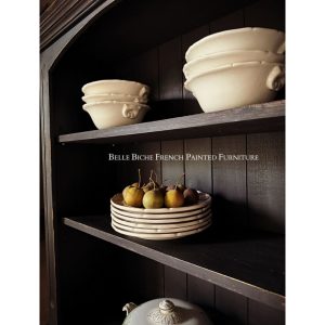 Handsome Solid Pine Bookcase in 'Flat Noir’